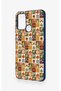 Casper Via F20 Compatible Autumn Themed Patchwork Patterned Silicone Case - 4