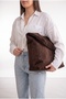 Women's Suede Shoulder Bag Large Volume Casual Tote Bag - 5