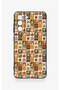 Samsung-S21Fe Compatible Autumn Themed Patchwork Patterned Silicone Case - 2