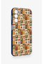 Samsung A14 Compatible Autumn Themed Patchwork Patterned Silicone Case - 3