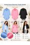 Women's 100% Cotton Oxford Mercerized Tunic Shirt Oversize Long Sleeve Casual Shirt - 7