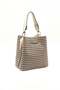 Coffee Yellow - Beige Plaid Line Square Women's Crossbody Bag Sp967 - 3