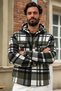 Men's Oversize Checkered Lumberjack Khaki Shirt - 5
