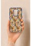 Redmi Note 9 Compatible Autumn Themed Patchwork Patterned Silicone Case