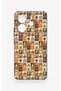 Redmi Note 14 4g Compatible Autumn Themed Patchwork Patterned Silicone Case - 2