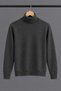 Men's High-Neck Full Turtleneck Knitwear Smoked Sweater - 6
