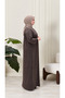 Women's Plus Size Square Neck Modal Combed Cotton Dress - 4