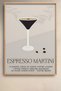 Espresso Martini Minimal Cocktail Recipe Beige Framed Artwork Cocktail Poster Bar Kitchen Decor Kok55 - 2