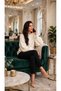 Cream Women's Balloon Sleeve Oversize Knitwear Sweater - 4