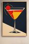Retro Martini Cocktail Cherry Framed Painting Cocktail Poster Bar Kitchen Decor Kok02 - 2