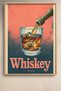 Whiskey Retro Iced Whisky Framed Painting Cocktail Poster Bar Kitchen Decor Kok01 - 2