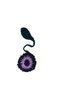 Bookmark with purple flower - 4
