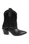 Women's Boots L031.27103160K Brown Genuine Antique Leather and Suede Decorated with Metal Studs Trok Detail - 2