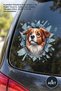 4 Pieces Australian Shepherd Car Sticker – 3D Dog Design, Car Windshield Sticker, Adhesive Sticker, 10 cm X 10 cm