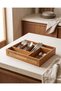 Brown Square Cutlery Holder