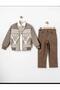 Boy's 3-Piece Set with Coat, Scarf, Shirt and Trousers - 3
