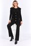 Women's V-Neck 4-Button Pocket Detailed Shardonlu Furry Long Knitwear Vest - 6