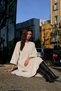 Women's Loose Fit Casual Long Sleeve Stylish Stone Embellished Poncho - 3