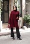 Women's Oversize High Neck Thessaloniki Knit Sweater, Tunic - 6
