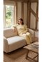 Women's Winter Plus Size Curve Embroidered Patterned Collar Buttoned Long Sleeve Pajama Set