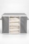 6-Piece Windowed Zippered Sweater and Quilt Storage Set – Gray, 45 × 40 × 30 cm - 2