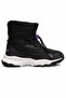 Women's Black Waterproof Winter Boots with Fur Lining Outdoor Shoes - 5
