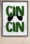Cin Cin Toast Typography Framed Painting Cocktail Poster Bar Kitchen Decor Kok39 - 2