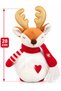 Christmas Decorative Deer Figure 28 cm Plush Christmas Ornament with Red Scarf - 2