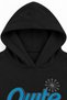 31610-26 Girl's Quite Printed Stone Embroidered Hooded Kangaroo Pocket Sweatshirt 13-16 Years Old - 5
