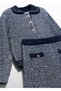 Abel&Lula Girl's Knitwear Navy Blue Skirt Set - 6