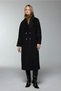 Double-breasted Collar Pocket Detailed Black Brown Coat 13300 - 4