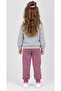 Printed Three-Thread Shardooned Combed Cotton Sweatshirt Children's Set - 2