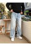 W11 Grass Detailed Baggy Jeans Snow Wash 3496