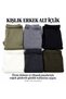 Wool Knit Underwear Balyün Men's Winter Knitted Underwear Ribbed Leg - 2