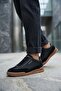 26K111230296 Milo Men's Genuine Leather Classic Sneaker Black