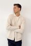 Men's Shirt Collar Buttoned Double Pocket Cardigan Stone - 26121 - 5