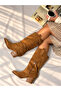 Rodeo Taba Dana Suede 6 cm Heel with Tassel Detail Women's Boots - 2