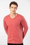 Men's Modal Cotton V-Neck T-Shirt 2243/Coral