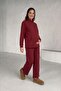 Lunara Embroidered Collar Quilted Fabric Pocketed Drawstring Waist Maternity and Postpartum Sweatshirt Set - 6