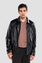 Men's Genuine Leather Black Leather Coat