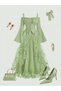 Fustă maxi, verde - 5
