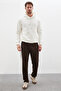 Modal Sweatpants with Side Stripes and Elastic Waistband - 4