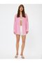 X Sibil Çetinkaya - Beach Dress Shirt with Long Sleeves and Pocket Detail