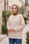 Striped Crew Neck Tunic Cream