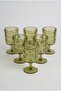 Set of 6 Acrylic Water Glasses with Embossed Pattern, 340 ml - 2