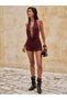 Short jumpsuit, cherry red - 6