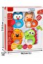 4 Pieces Baby Rattle and Teether Toys Set, Cute Animal Handheld Rattles with Soft Teething Textures, Easy Grip Handles, Sensory Learning T - 5