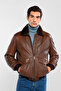 Men's Genuine Leather Nuts Leather Coats - 3