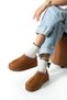 Gondol Classic Women's Fur-Lined Suede Platform Slippers – Home and Outdoor