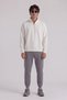 Basic Oversize Half Zipper Sweatshirt - 2